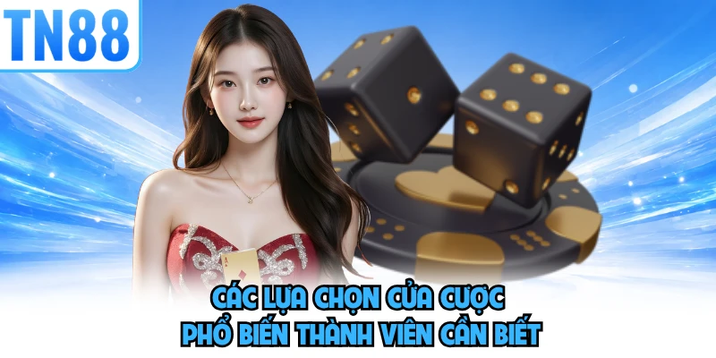 Các lựa chọn cửa cược phổ biến thành viên cần biết 